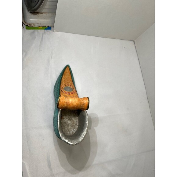 1998 CBK, LTD LLC Exclusive 5 1/2 “ Turquoise & Orange Resin Heel / Pump Shoe - Picture 6 of 7